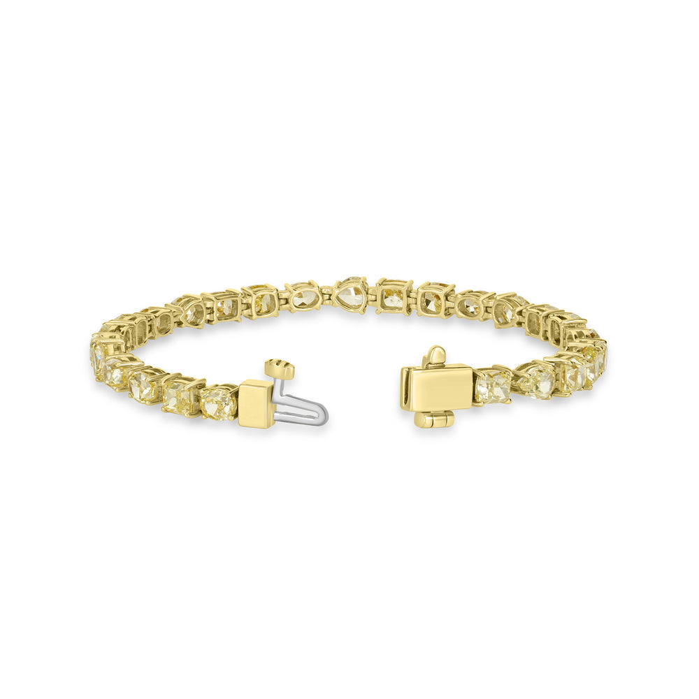 14.00 Cts Yellow Diamond Bracelet in 18K Yellow Gold