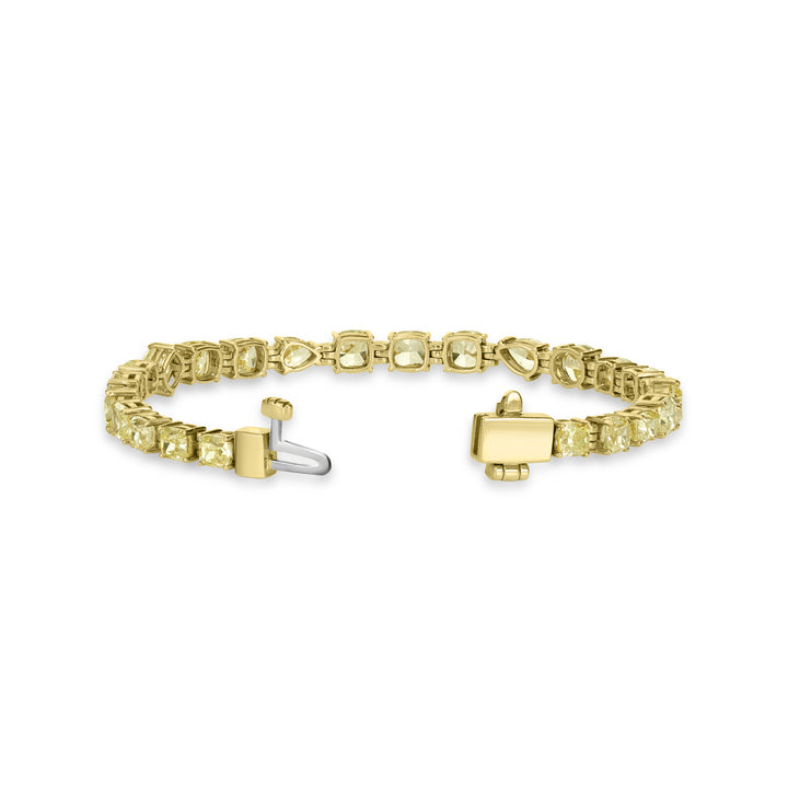 13.00 Cts Yellow Diamond Bracelet in 18K Yellow Gold