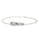 0.78 Cts Red Diamond Bracelet in 925 Two Tone