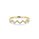 0.17 Cts White Diamond Ring in 14K Yellow Gold
