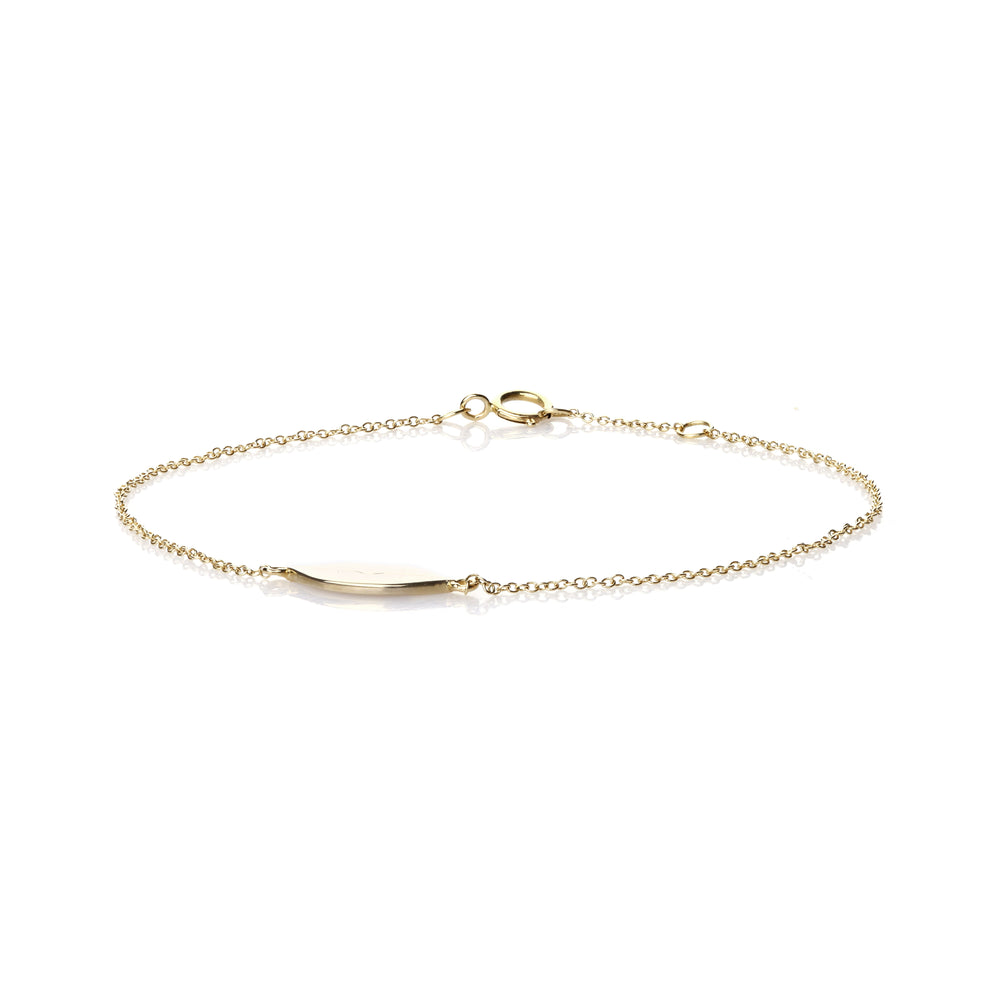 Kiss Charm Bracelet in 14K Yellow Gold