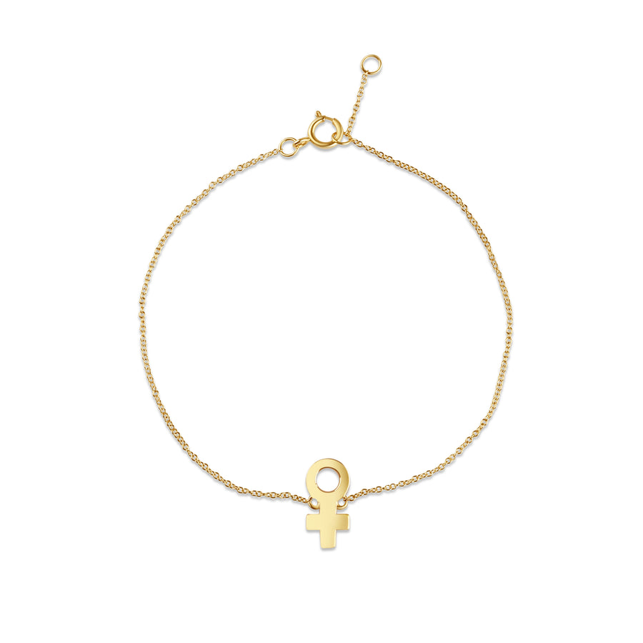 Venus Charm Bracelet in 14K Yellow Gold
