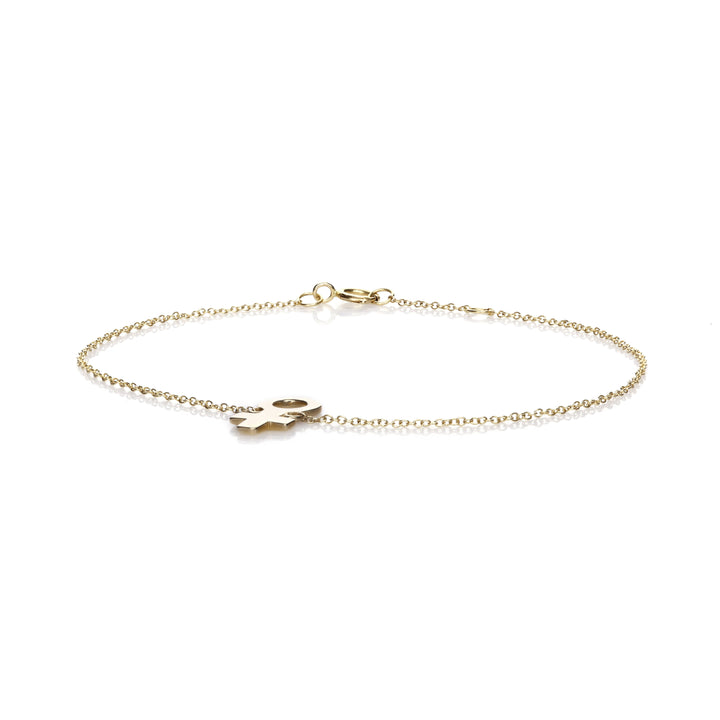 Venus Charm Bracelet in 14K Yellow Gold