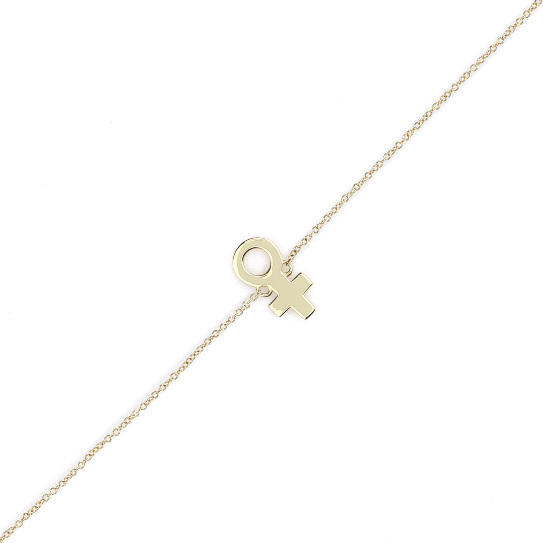 Venus Charm Bracelet in 14K Yellow Gold