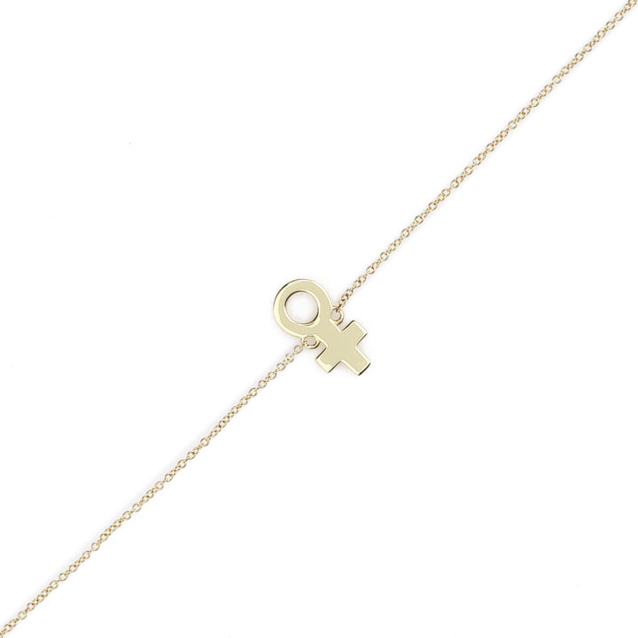 Venus Charm Bracelet in 14K Yellow Gold