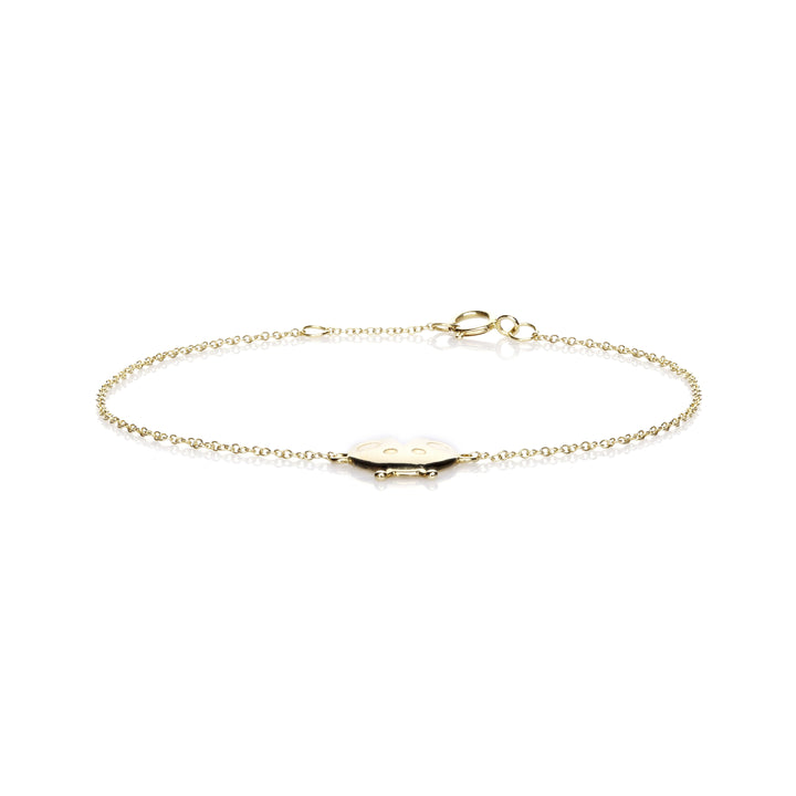Lady Bug Charm Bracelet in 14K Yellow Gold