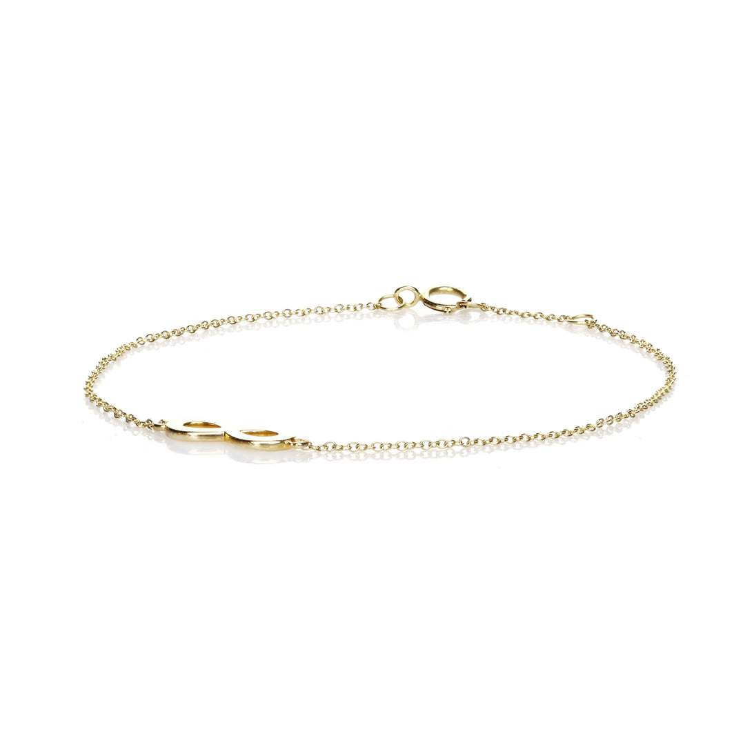 Infinity Charm Bracelet in 14K Yellow Gold