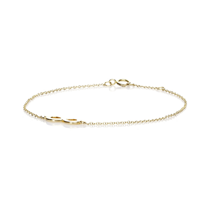 Infinity Charm Bracelet in 14K Yellow Gold