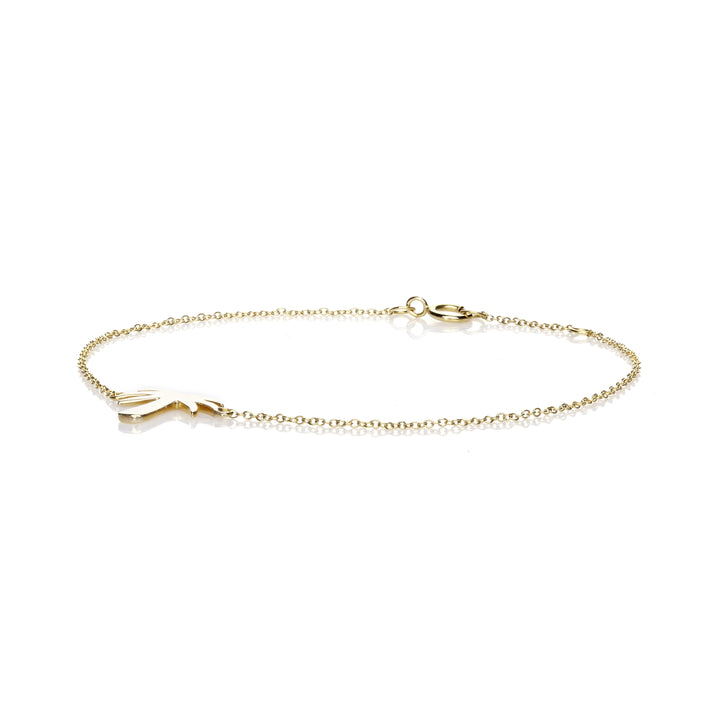 Palm Tree Charm Bracelet in 14K Yellow Gold