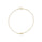 0.05 Cts White Diamond Bracelet in 14K Yellow Gold