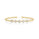 0.7 Cts White Diamond Flex Bangle in 14K Yellow Gold