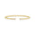 0.42 Cts White Diamond Flex Bangle in 14K Yellow Gold