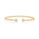 0.14 Cts White Diamond Flex Bangle in 14K Yellow Gold