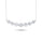 4.00 DEW Moissanite Necklace in 14K White Gold