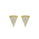 0.11 Cts White Diamond PIZZA Earring in 14K Yellow Gold