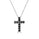 1.07 Ctw Black Diamond Pendant in 925 Sterling Silver