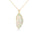20.28 Cts Ethiopian Opal and White Diamond Pendant in 14K Yellow Gold