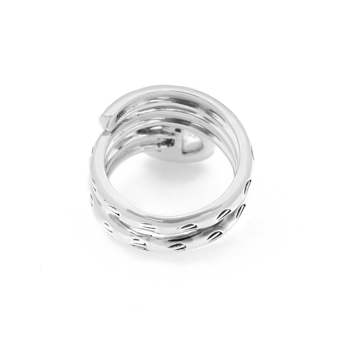 4.40 Cts Rainbow Moonstone Ring in 925