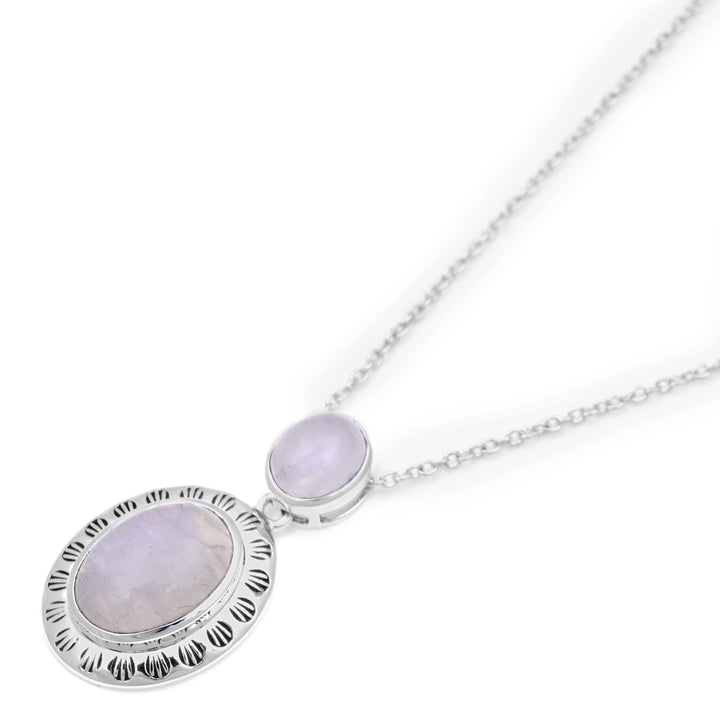 16.70 Cts Rainbow Moonstone Pendant in 925