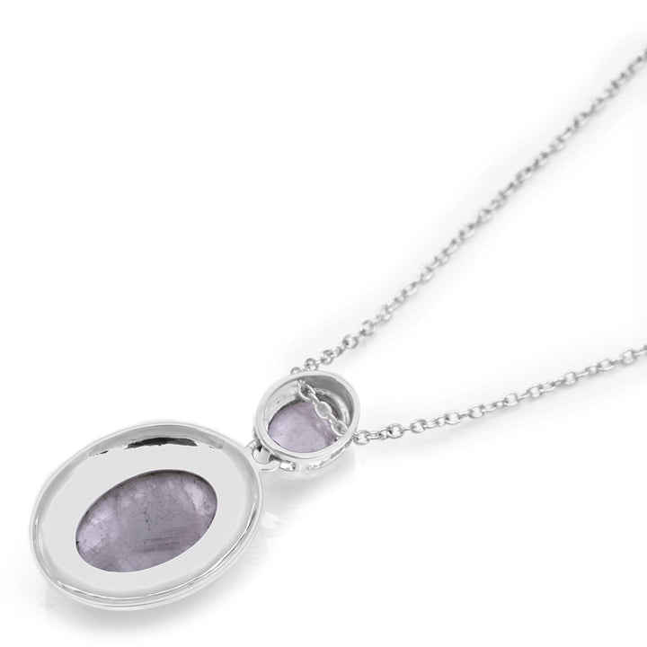 16.70 Cts Rainbow Moonstone Pendant in 925