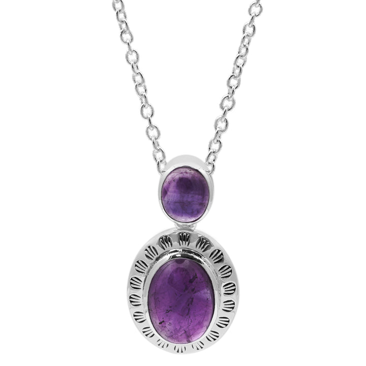 12.30 Cts African Amethyst Pendant in 925