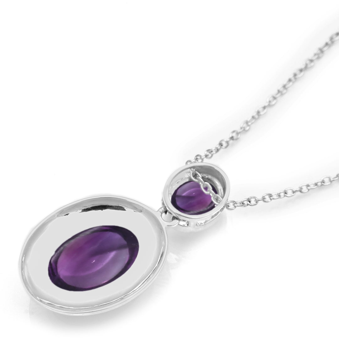 12.30 Cts African Amethyst Pendant in 925