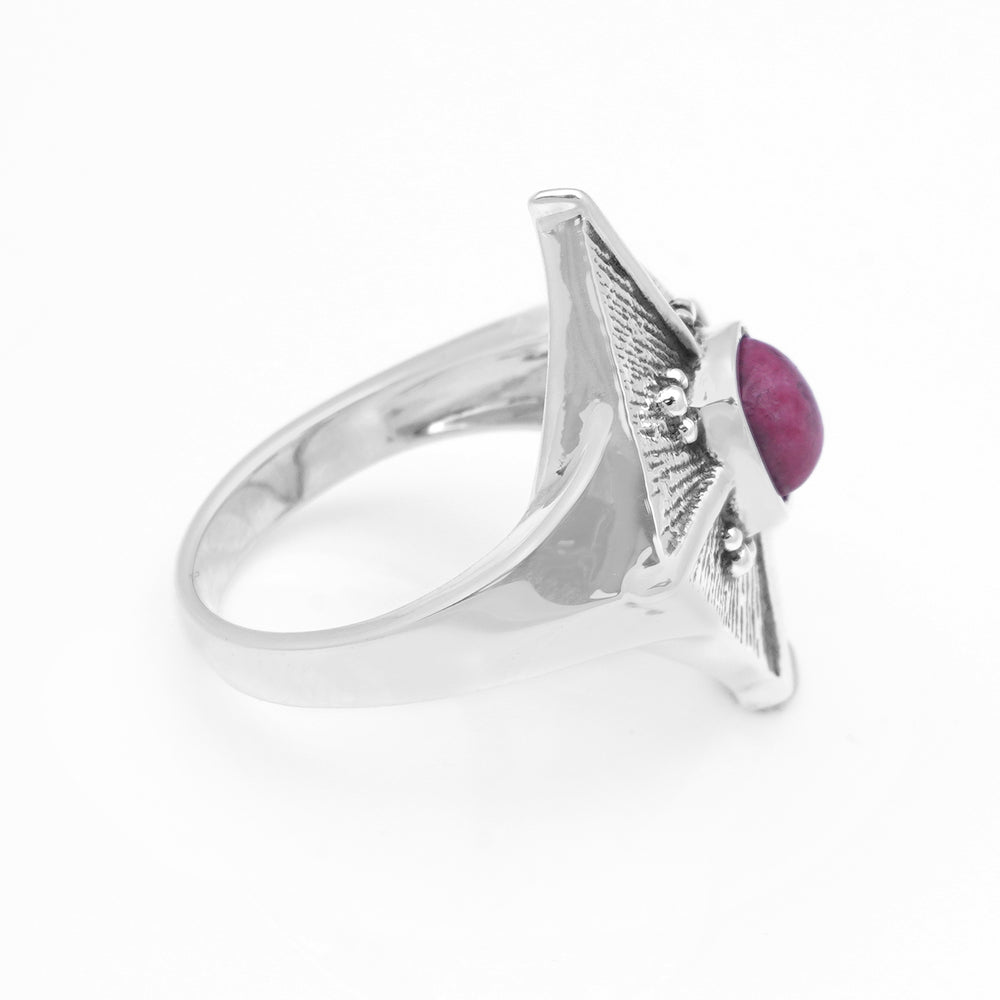 1.30 Cts Thulite Ring in 925