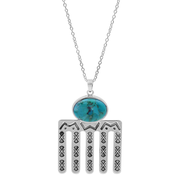 9.40 Cts Turquoise Pendant in 925