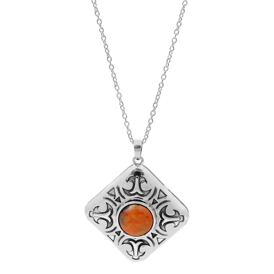 5.90 Cts Bumble Bee Jasper Pendant in 925