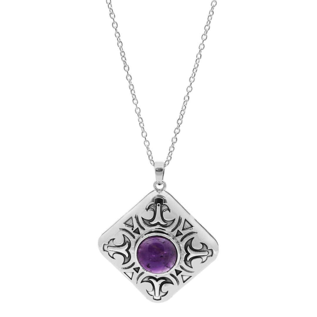 5.20 Cts African Amethyst Pendant in 925