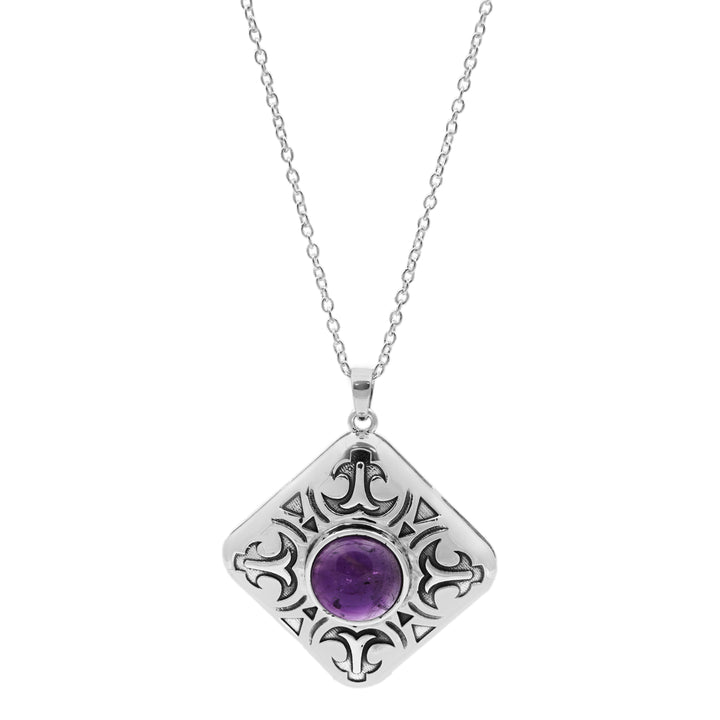 5.20 Cts African Amethyst Pendant in 925
