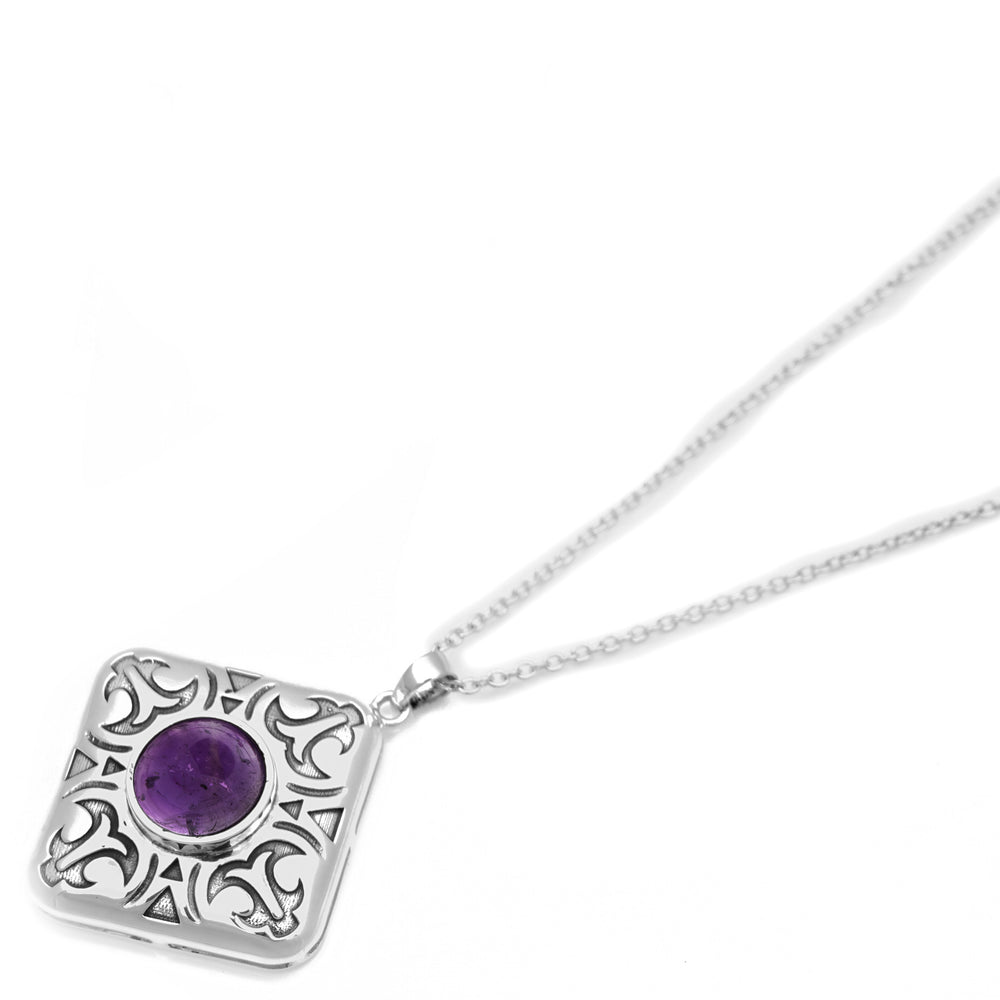 5.20 Cts African Amethyst Pendant in 925