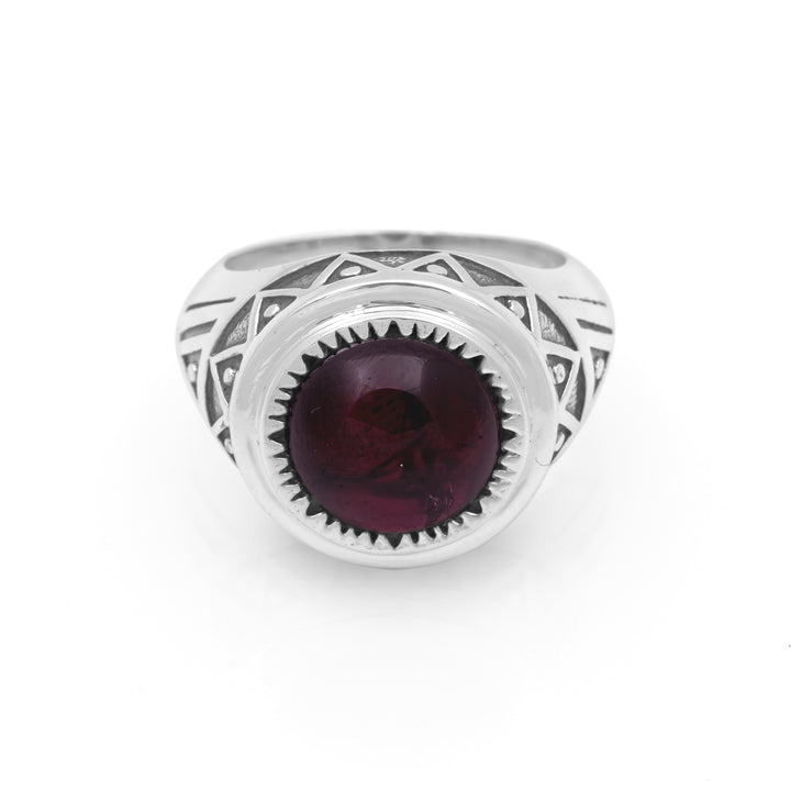 5.56 Cts Garnet Ring in 925