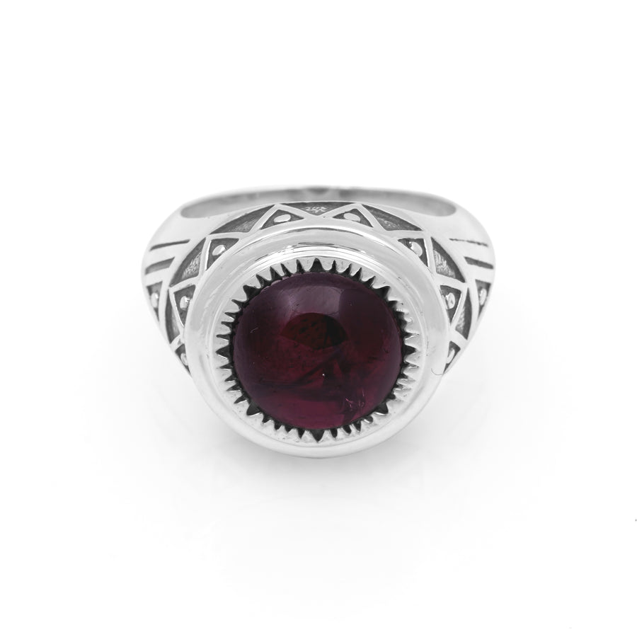 5.56 Cts Garnet Ring in 925