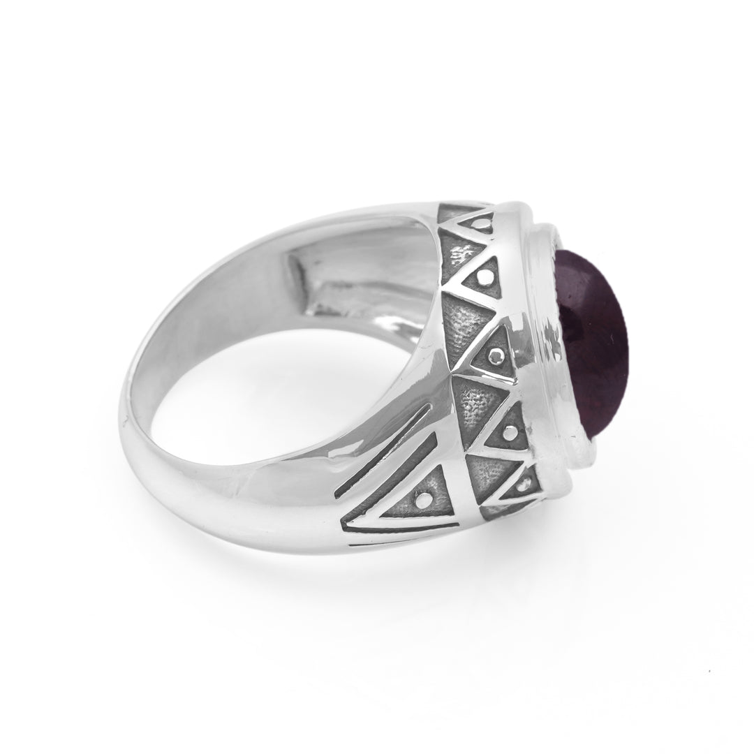 5.56 Cts Garnet Ring in 925