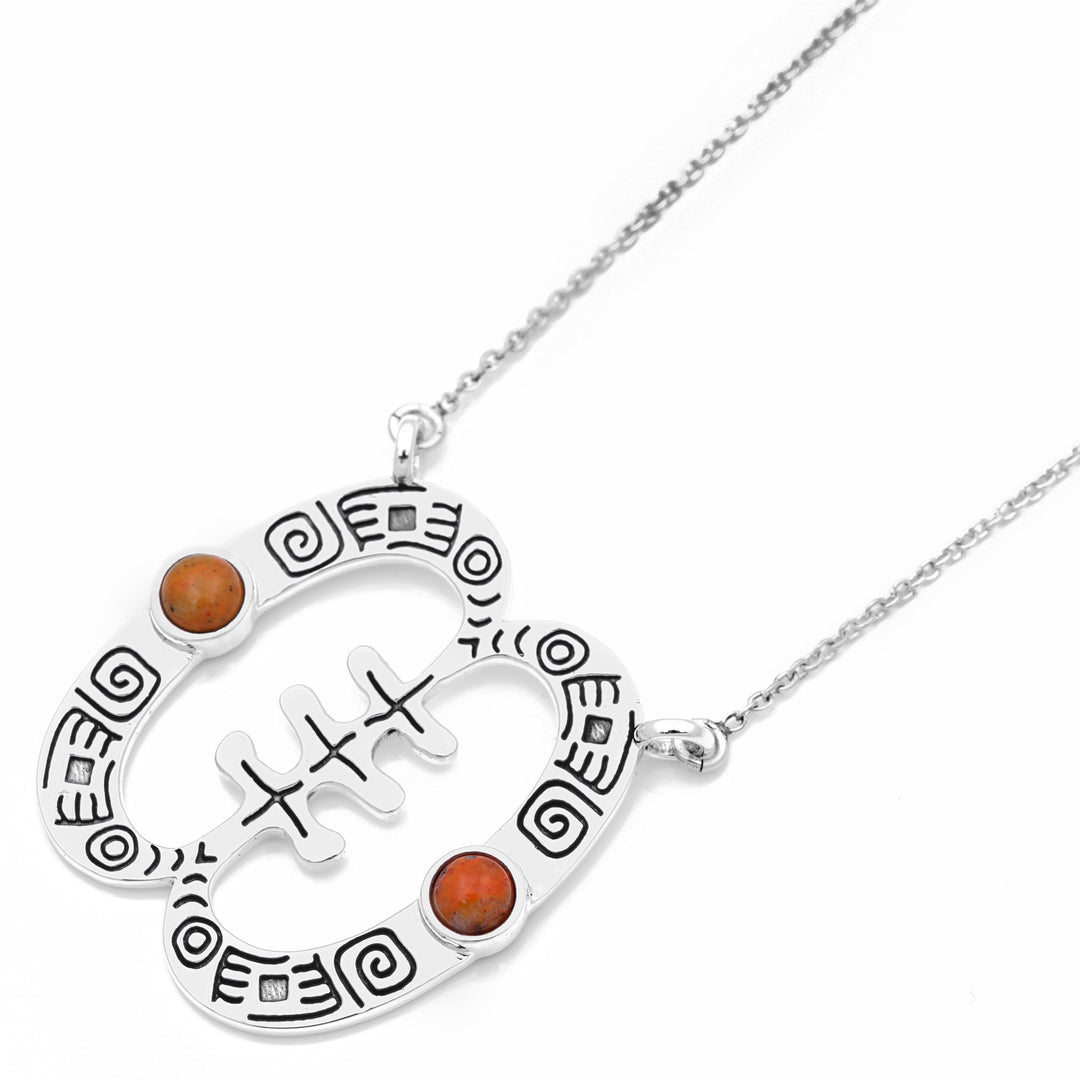 1.20 Cts Bumble Bee Jasper Necklace in 925