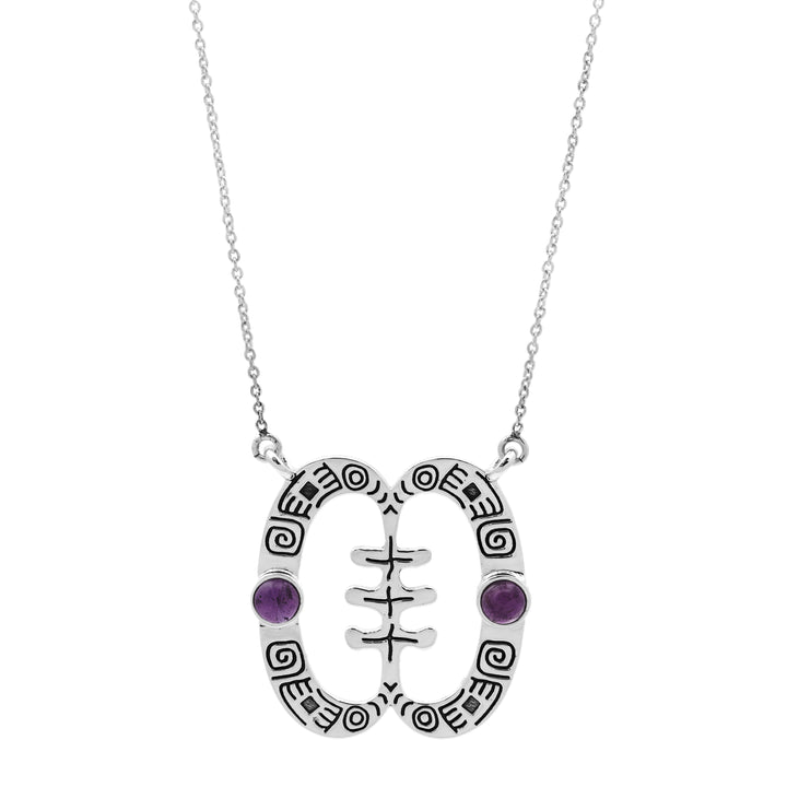 1.70 Cts African Amethyst Necklace in 925