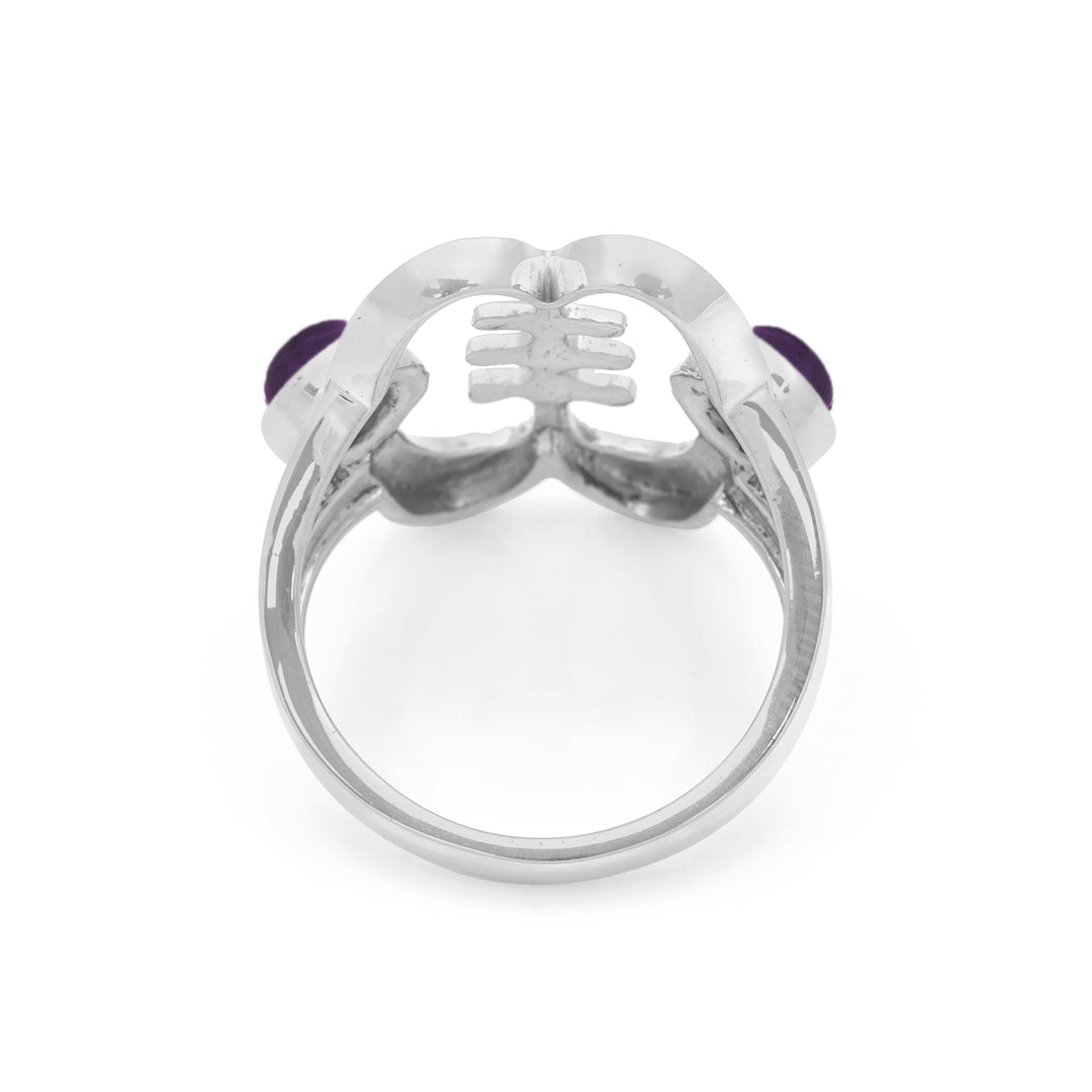1.60 Cts African Amethyst Ring in 925