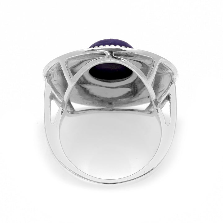 4.10 Cts Lapis Lazuli Ring in 925