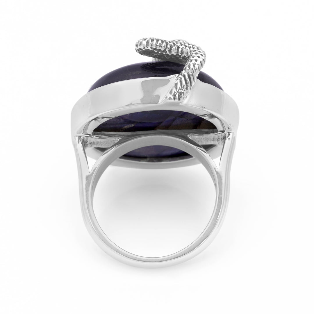 36.55 Cts Labradorite Ring in 925