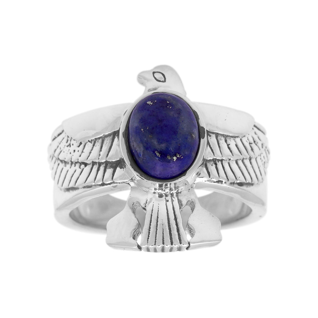 2.56 Cts Lapis Lazuli Ring in 925