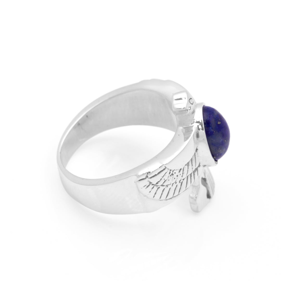 2.56 Cts Lapis Lazuli Ring in 925