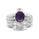 3.80 Cts African Amethyst Ring in 925
