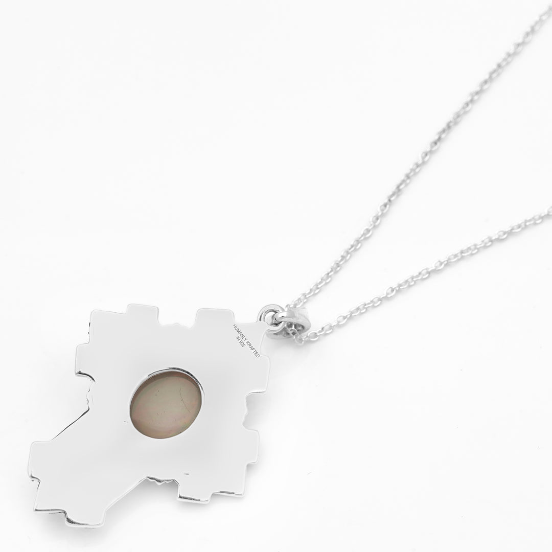 4.55 Cts White Opal Pendant in 925