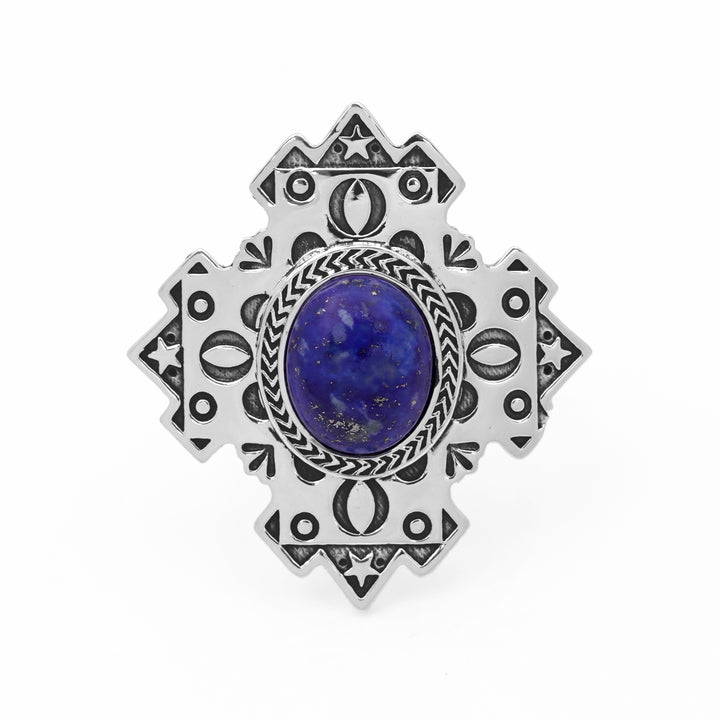 5.00 Cts Lapis Lazuli Ring in 925
