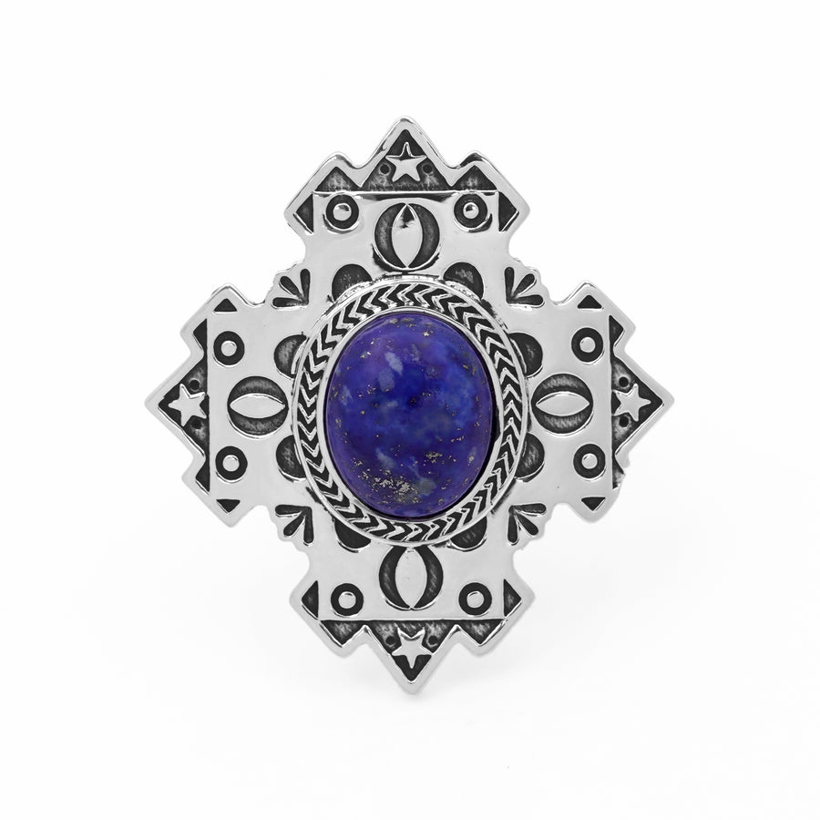 5.00 Cts Lapis Lazuli Ring in 925