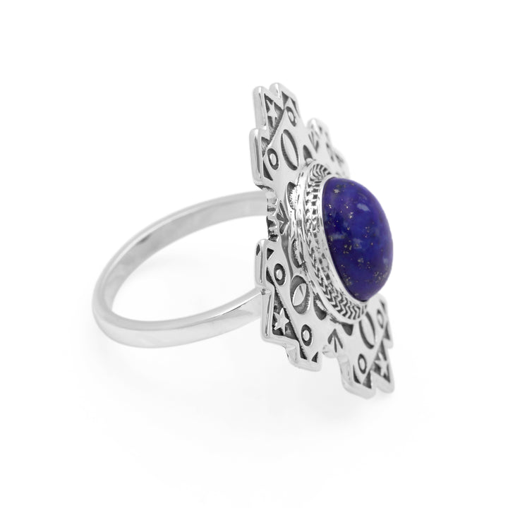 5.00 Cts Lapis Lazuli Ring in 925