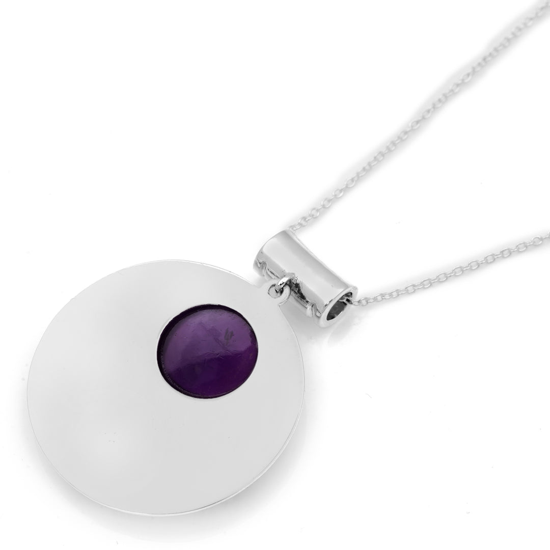 13.35 Cts African Amethyst Pendant in 925