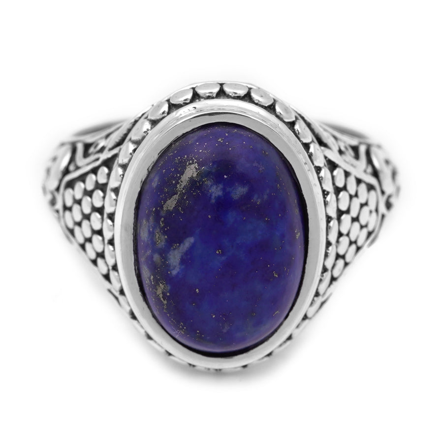 5.85 Cts Lapis Lazuli Ring in 925