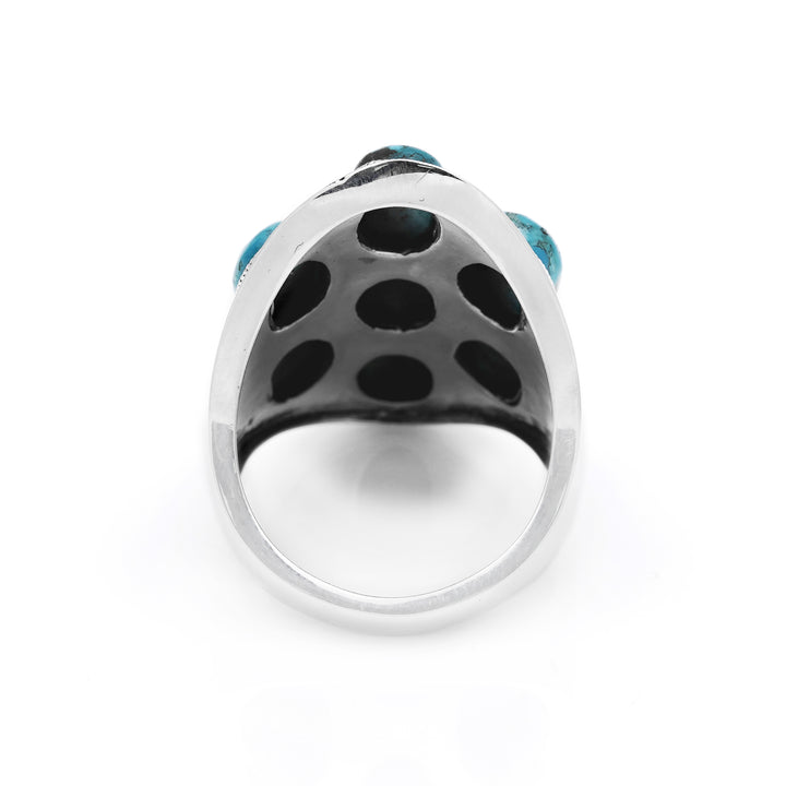 8.7 Ctw Turquoise Ring in 925